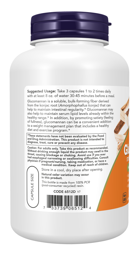 Glucomannan 575 mg Veg Capsules