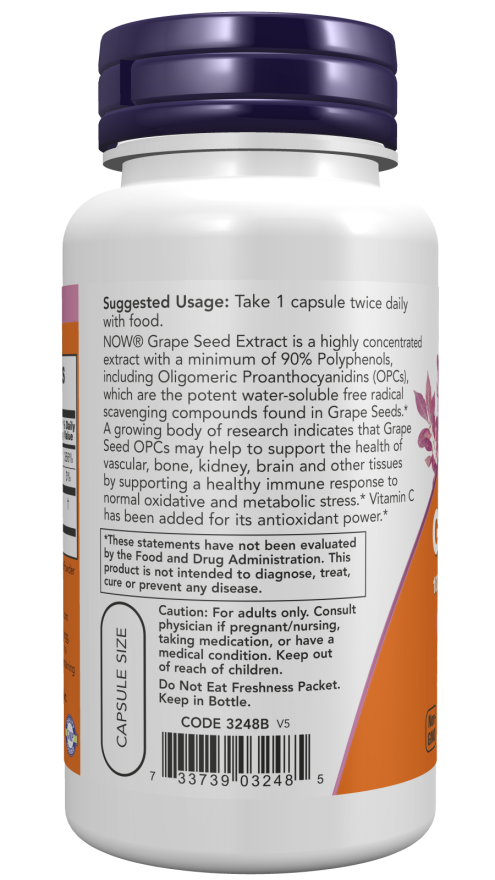 Grape Seed 100 mg Veg Capsules