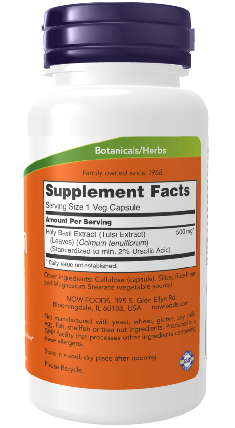 Holy Basil Extract 500 mg Veg Capsules