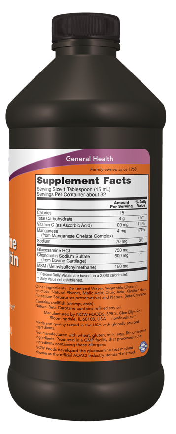 Liquid Glucosamine & Chondroitin with MSM