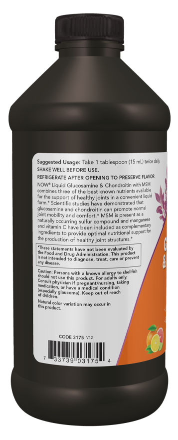 Liquid Glucosamine & Chondroitin with MSM