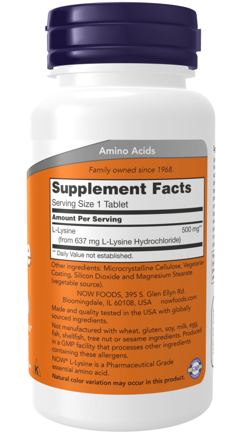 L-Lysine 500 mg Tablets