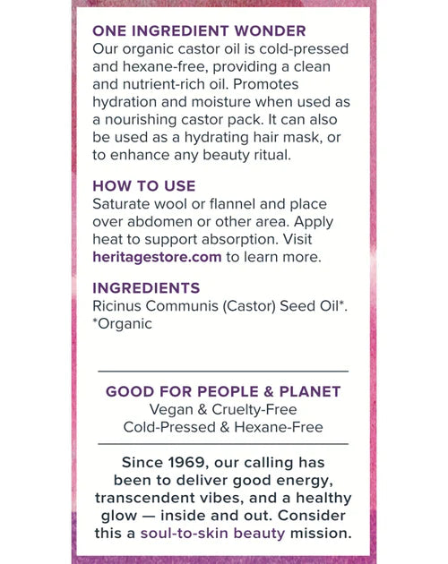 Castor Oil Glass 16 oz