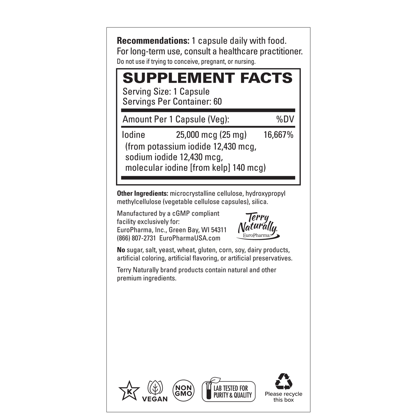 Tri-Iodine 25 mg (30)