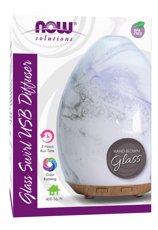 Ultrasonic Glass Swirl USB Oil Diffuser