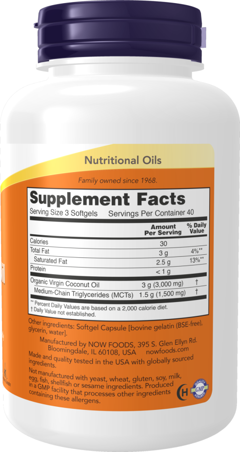Virgin Coconut Oil 1000 mg Softgels