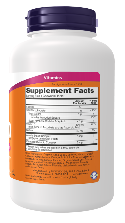 Vitamin C-500 Orange Chewable Tablets
