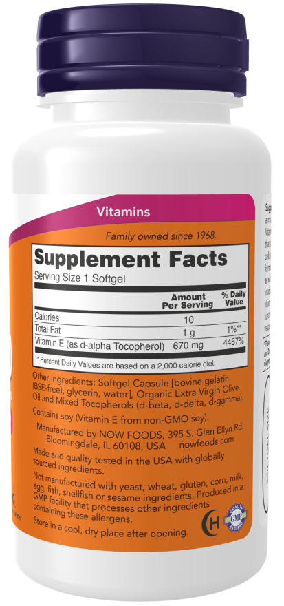 Vitamin E-1000 Mixed Tocopherols Softgels
