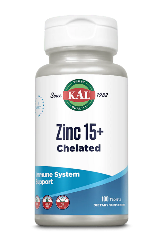 Zinc 15+ Chelated Tablets (100)
