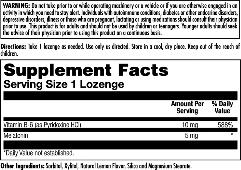 Melatonin Lozenges 5 mg (60)tbs