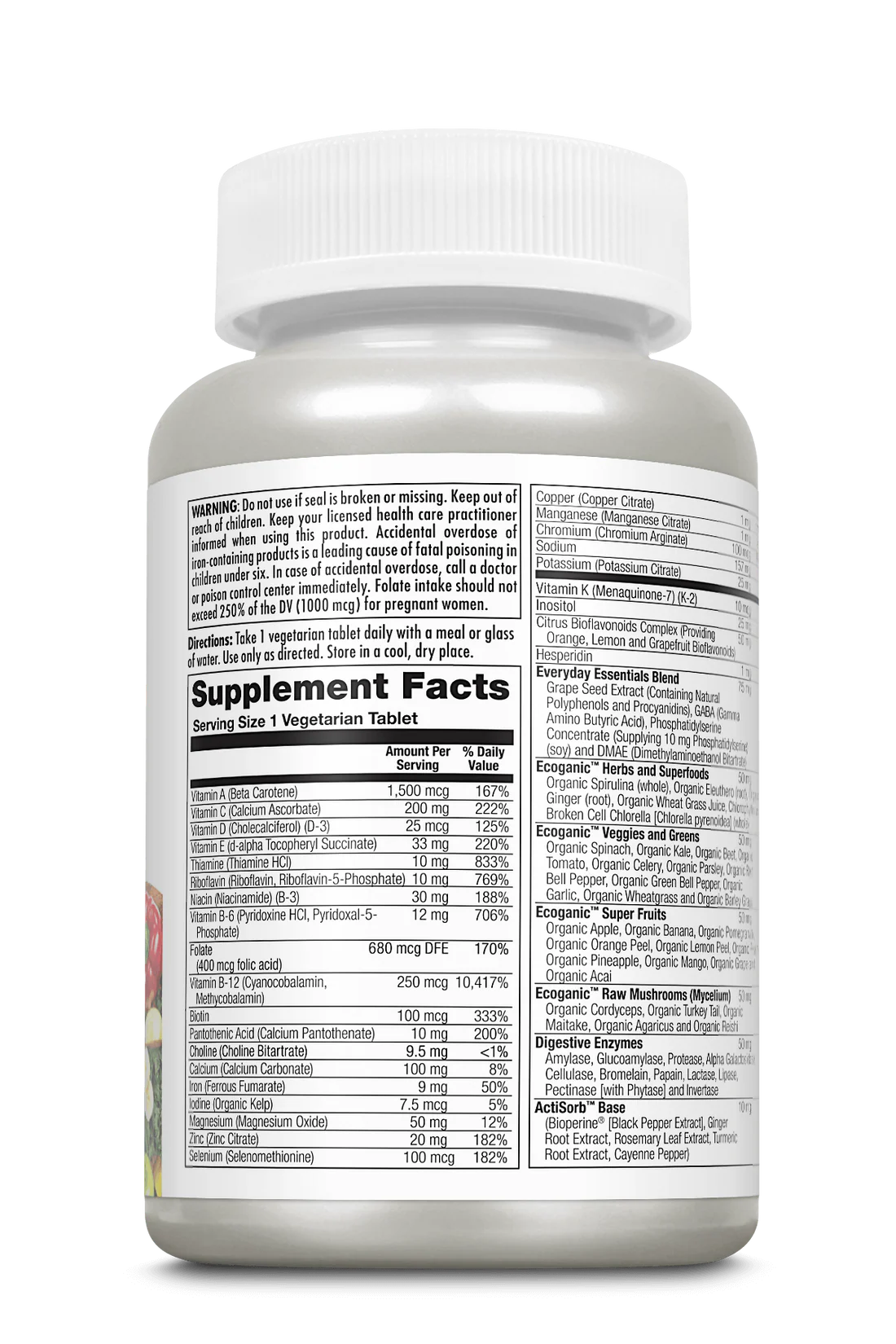 Enhanced Energy TEEN Multivitamin VegCaps 60ct