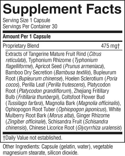 Healthy Lung Supplements Breathe E-Z TCM Herbal Pills (30 caps)