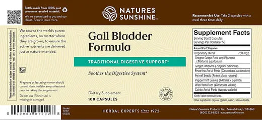Gall Bladder Formula (100 caps)