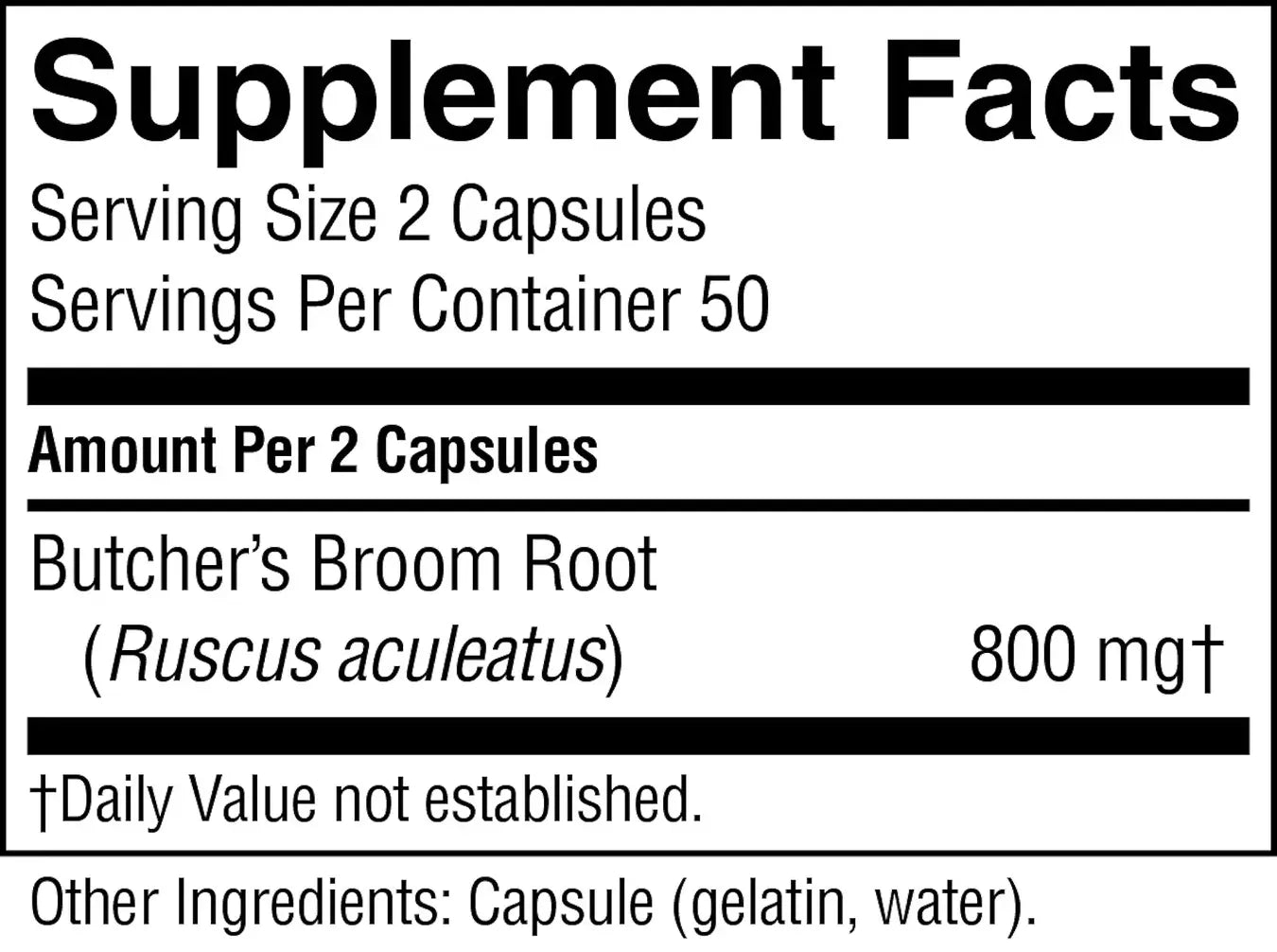 Butcher’s Broom 100 CT