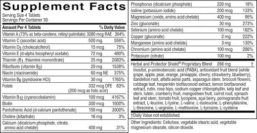 Super Supplemental Vit. & Min. w/o Iron (120 tabs)