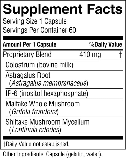 Colostrum w/Immune Factors (60 caps)