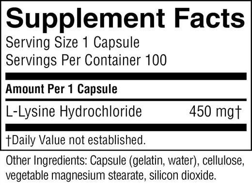 l-Lysine (100 caps)