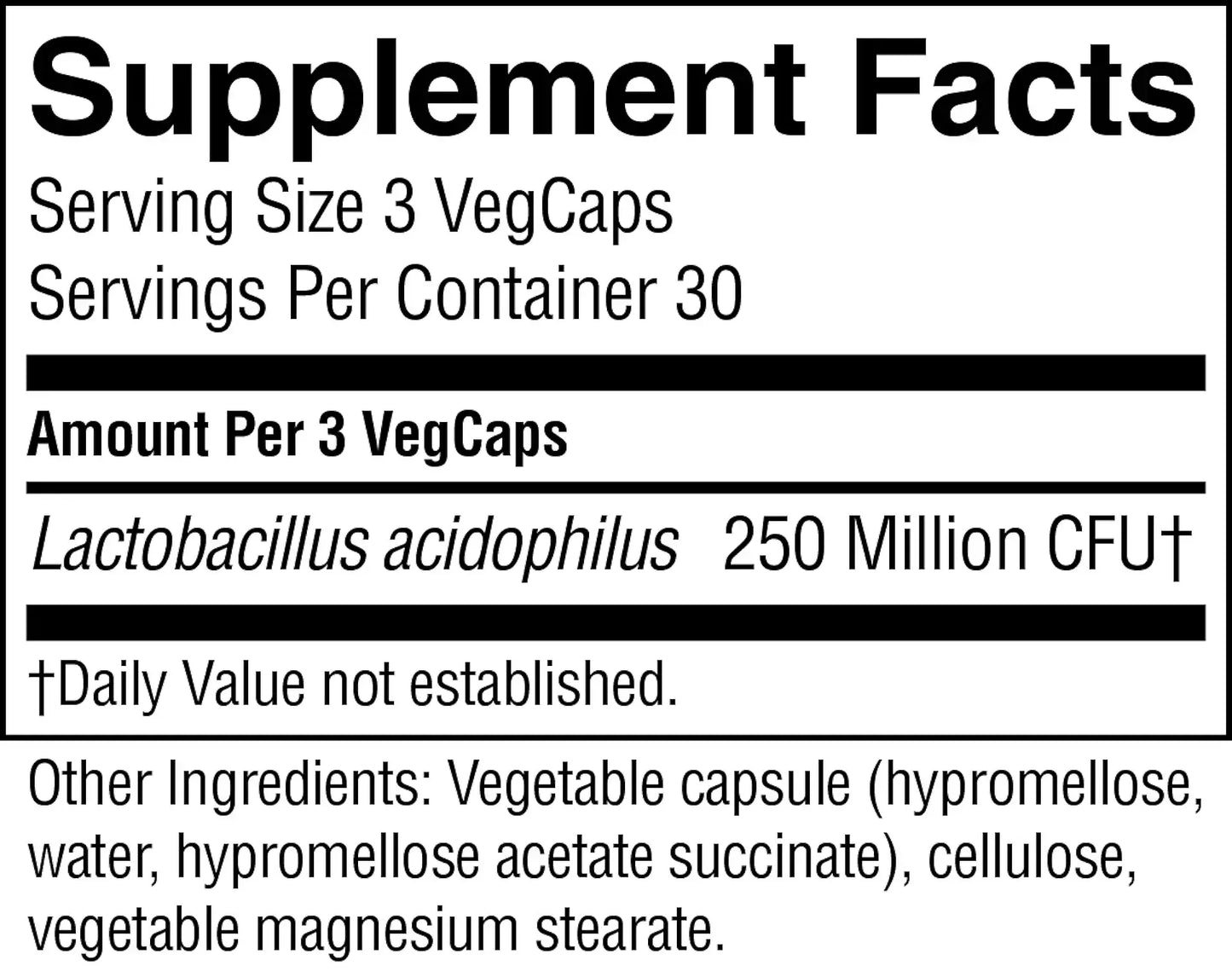 Probiotic Acidophilus (90 caps)