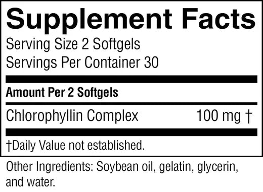 Liquid Chlorophyll Supplements (60 softgel caps)