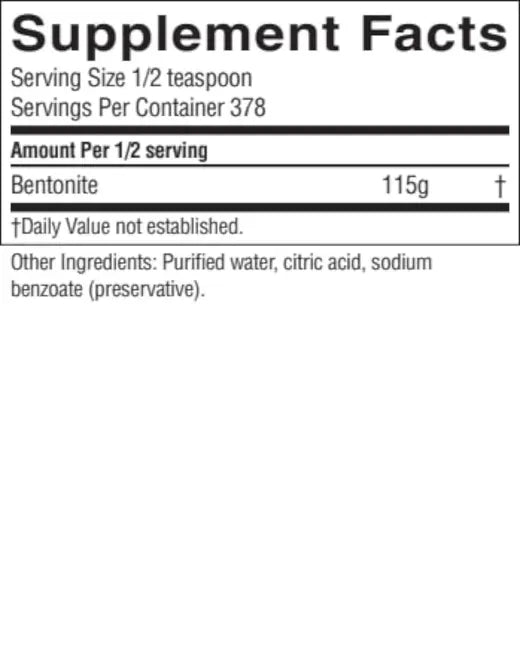 Bentonite, Hydrated (32 fl. oz.)