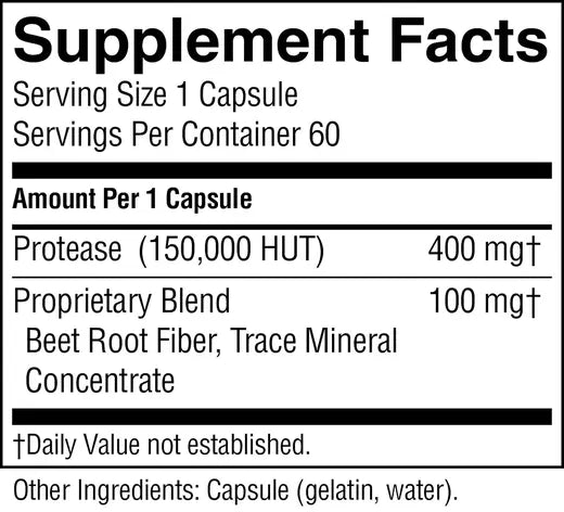 Protease, High Potency (60 caps)