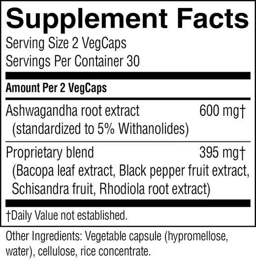 Ashwagandha - Dietary Supplement for Occasional Stress & Anxiety Support