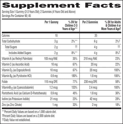 MultiVitamin Gummies (90 gummies)