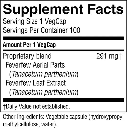 Feverfew Concentrate (100 caps)