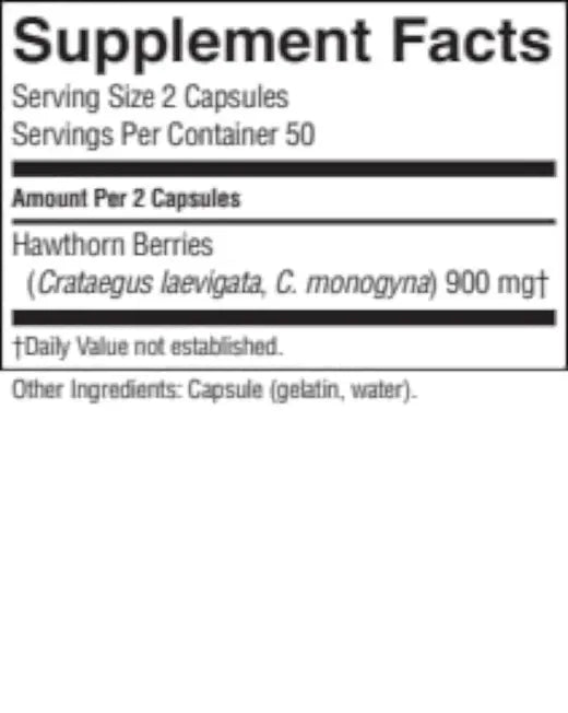 Hawthorn Berries (100 caps)
