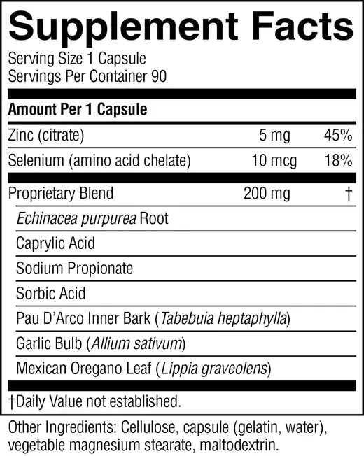 Yeast/Fungal Detox (90 caps)