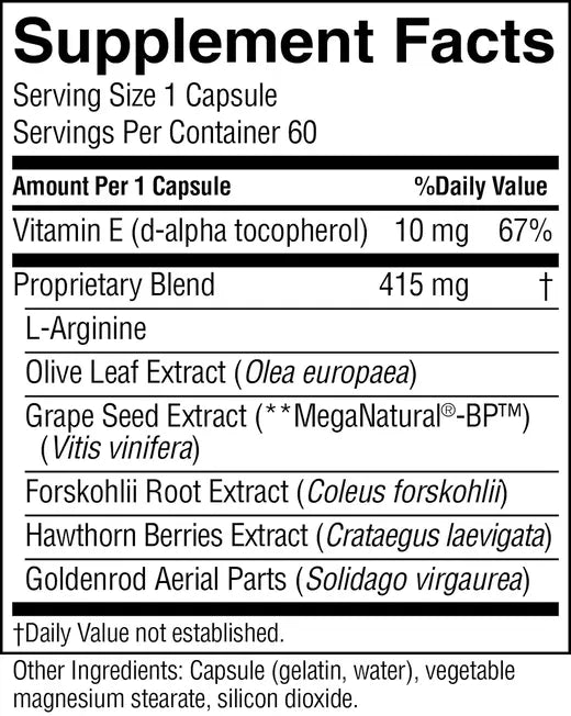 Blood Pressurex - Circulatory System Herbal Supplement (60 caps)