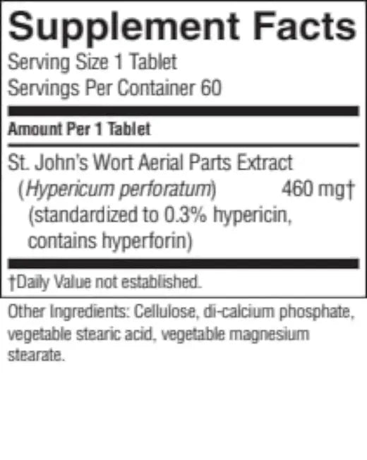 St. John’s Wort Concentrate T/R (60 tabs)