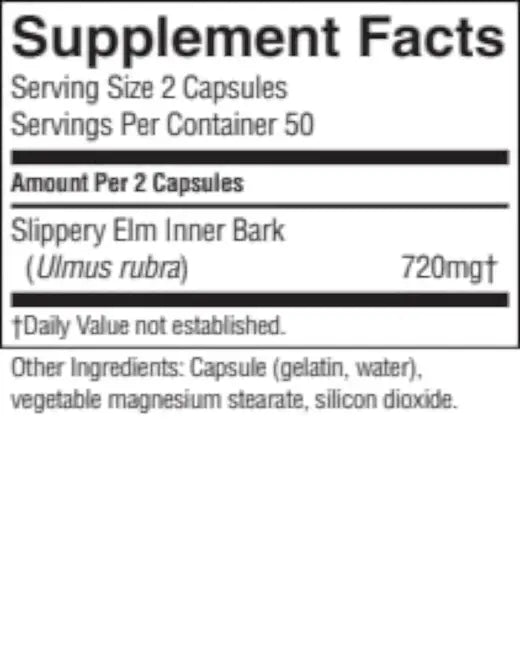 Slippery Elm (100 caps)