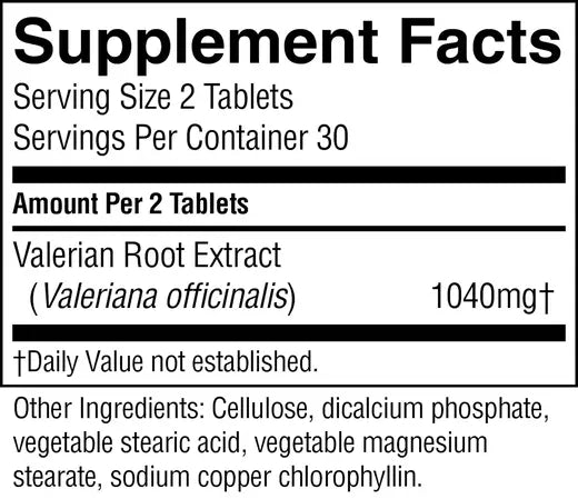 Valerian Root Extract T/R (60 tabs)
