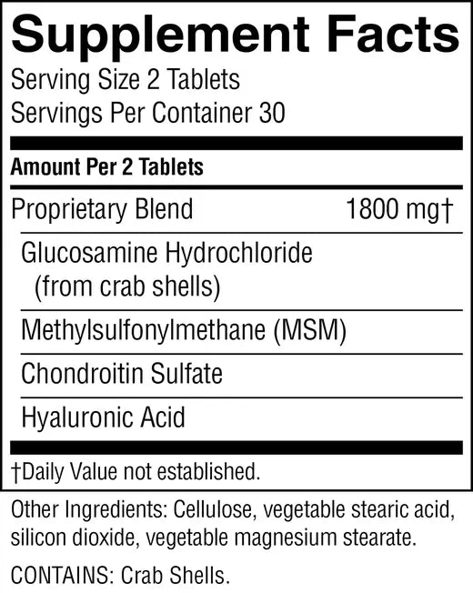 EverFlex Dietary Supplement with Hyaluronic Acid (60 tabs)